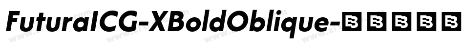 FuturaICG-XBoldOblique字体转换