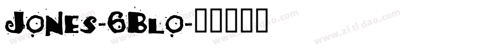 Jones-6Blo字体转换