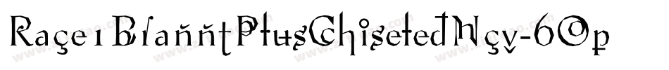 Race1BranntPlusChiseledNcv-6Op1字体转换