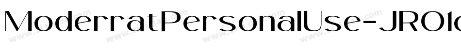 ModerratPersonalUse-JRO1o字体转换