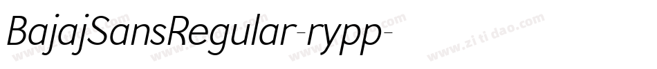 BajajSansRegular-rypp字体转换