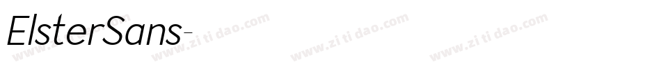 ElsterSans字体转换