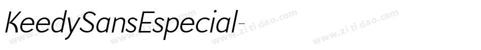 KeedySansEspecial字体转换