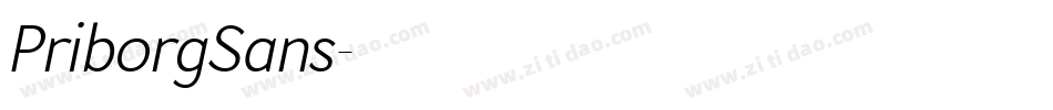 PriborgSans字体转换