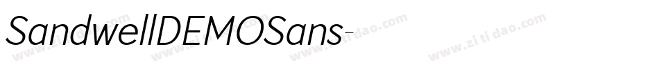 SandwellDEMOSans字体转换
