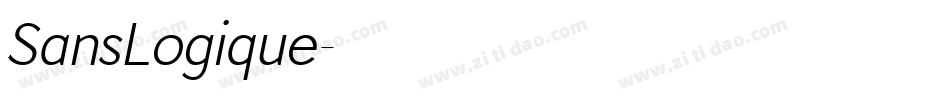 SansLogique字体转换