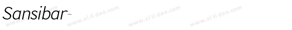 Sansibar字体转换