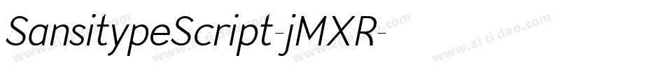 SansitypeScript-jMXR字体转换