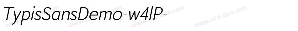 TypisSansDemo-w4lP字体转换