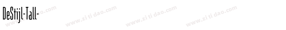 DeStijl-Tall字体转换