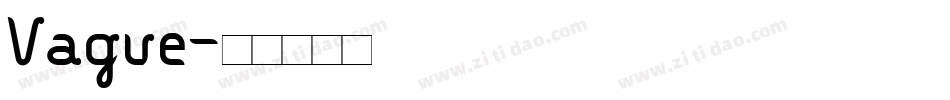 Vague字体转换