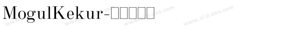 MogulKekur字体转换