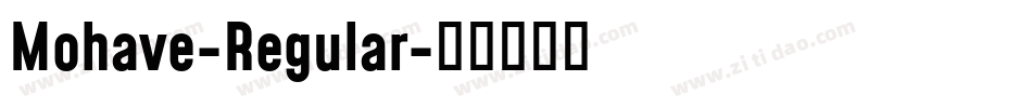 Mohave-Regular字体转换