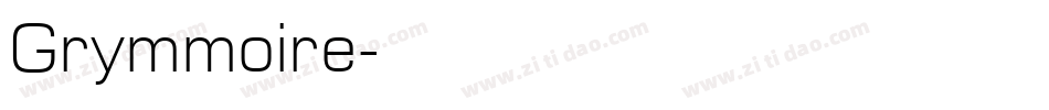 Grymmoire字体转换
