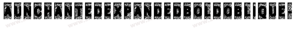 Aunchantedexpandedboldoblique-B00d字体转换