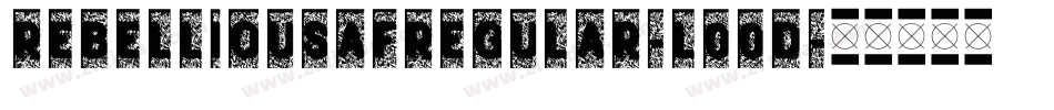 RebelliousAfRegular-l00D字体转换
