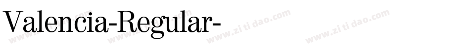 Valencia-Regular字体转换