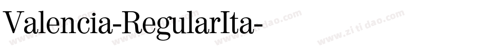Valencia-RegularIta字体转换