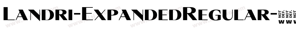Landri-ExpandedRegular字体转换