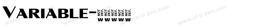 Variable字体转换