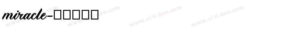 miracle字体转换
