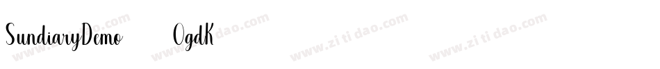 SundiaryDemo-2OgdK字体转换