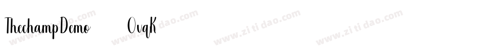 ThechampDemo-2OvqK字体转换