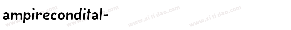 ampirecondital字体转换