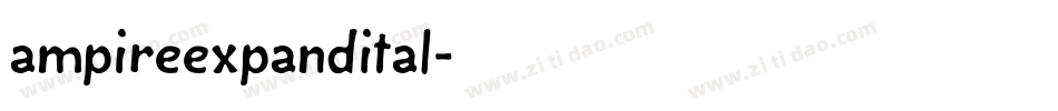 ampireexpandital字体转换