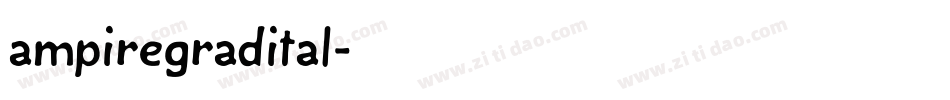 ampiregradital字体转换