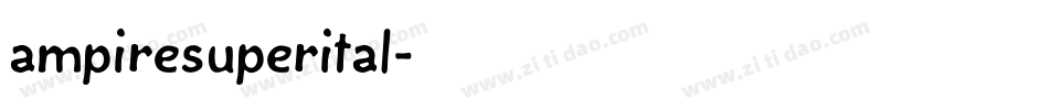 ampiresuperital字体转换