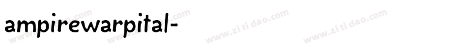 ampirewarpital字体转换
