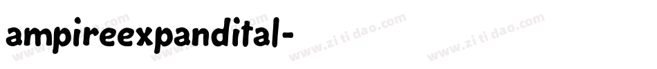 ampireexpandital字体转换
