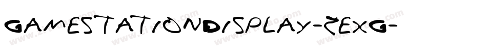 GamestationDisplay-zexG字体转换