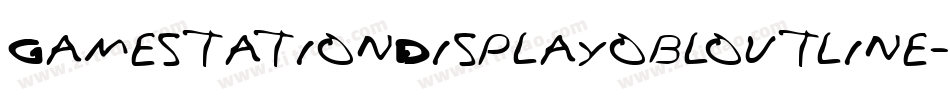 GamestationDisplayobloutline-6GMM字体转换