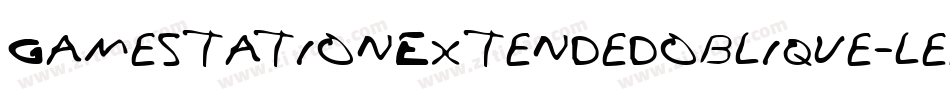 GamestationExtendedoblique-lepe字体转换