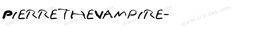 PierretheVampire字体转换