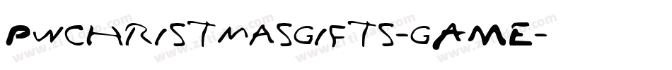 Pwchristmasgifts-gAME字体转换