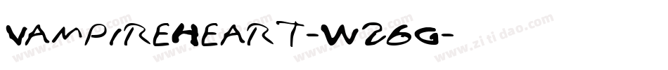 VampireHeart-W26G字体转换
