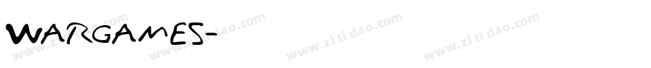 Wargames字体转换