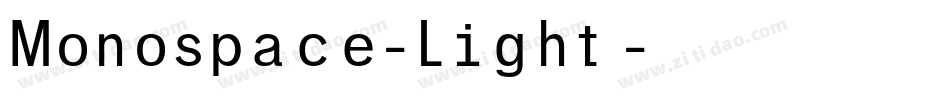 Monospace-Light转换器字体转换