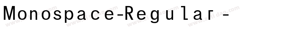 Monospace-Regular手机版字体转换