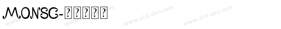MONSC字体转换