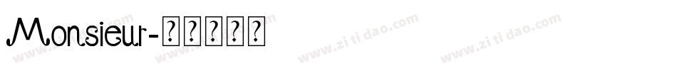 Monsieur字体转换