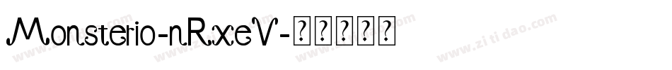 Monsterio-nRxeV字体转换