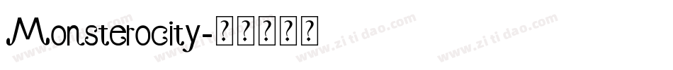 Monsterocity字体转换