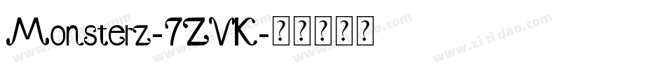 Monsterz-7ZVK字体转换