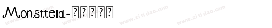 Monsttella字体转换