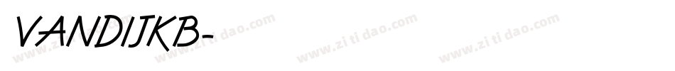 VANDIJKB字体转换