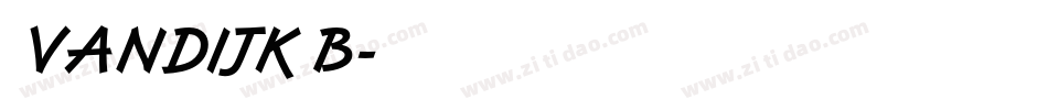 VANDIJKB字体转换